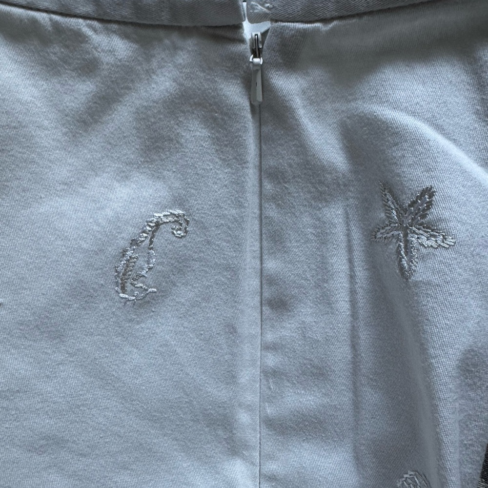 Talbot’s Tan Embroidered Cropped Pants - Picture 6 of 7